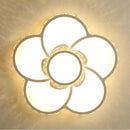 plafonnier led design moderne simple éclairage décoratif fleur chaude romantique