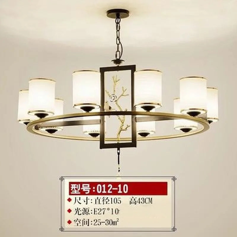 lustre rétro chinois pour un éclairage élégant et chaleureux - vue 12 sur 21