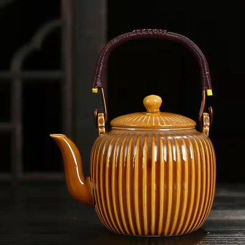 Théière chinoise céramique avec filtre style traditionnel 800ml - vue 7 sur 7