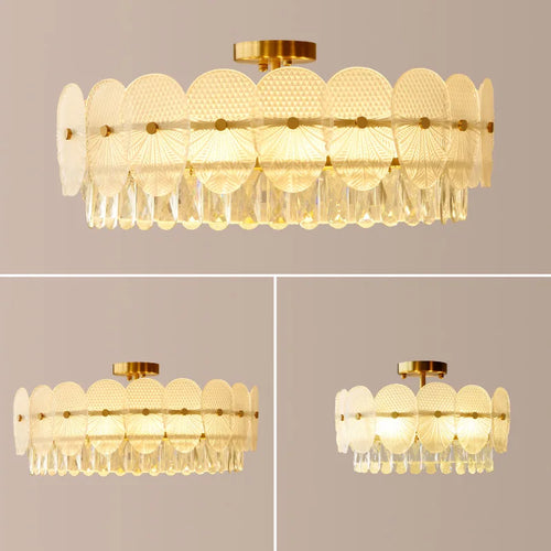 suspension moderne en cristal design pour intérieur élégant - vue 2 sur 9