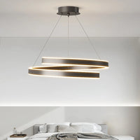 TONDI Lustre Simple Noir/Blanc adapté au Salon Salle à Manger Cuisine Lustre Rond éclairage décoration intérieure