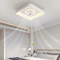 plafonnier led moderne avec ventilateur et télécommande décoratif pour la maison