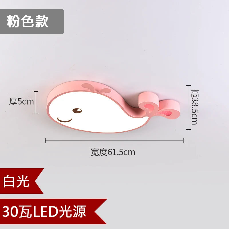 plafonnier LED créatif baleine pour chambre d enfant moderne - vue 12 sur 15