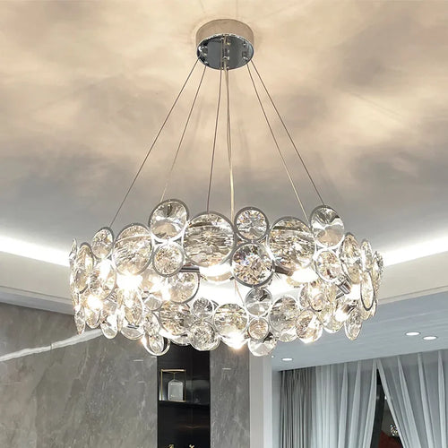 lustre en cristal moderne style nordique pour intérieur luxueux - vue 4 sur 10