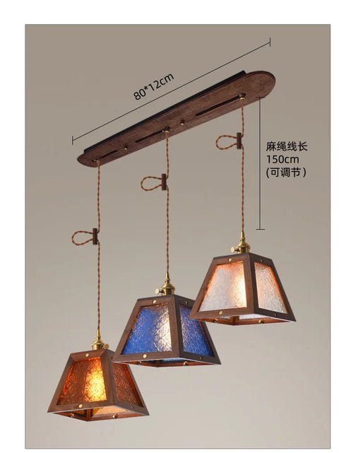 suspension en verre tiffany pour restaurant et bar - vue 11 sur 11