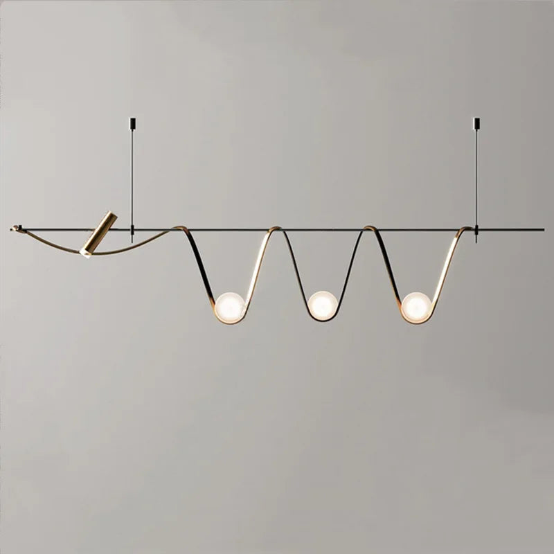 suspension créative minimaliste à led pour éclairage intérieur - vue 3 sur 9