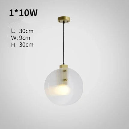 lustre led en verre nordique tables alimentaires lampes suspendues luminaires décoratifs - vue 13 sur 14