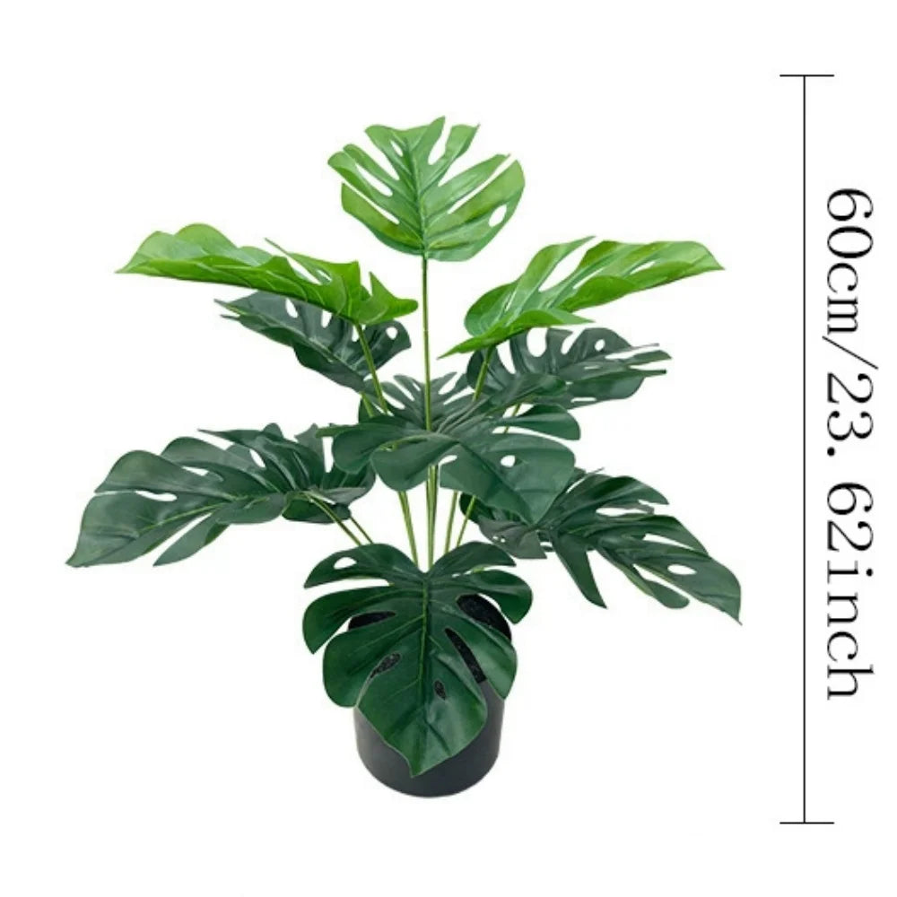 plante artificielle feuilles de tortue pour décoration intérieure - vue 11 sur 25