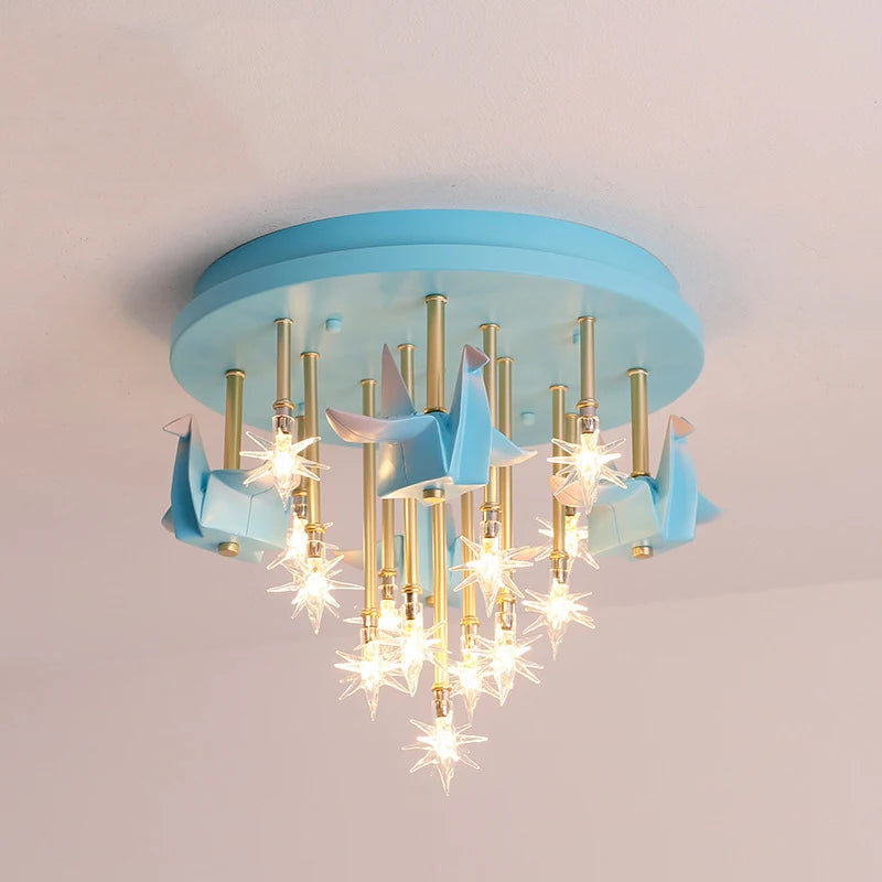 plafonnier moderne licorne étoiles décoration pour enfants intérieur - vue 10 sur 10