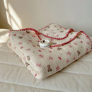 plaid coton gaufré motifs carreaux enfants été maison