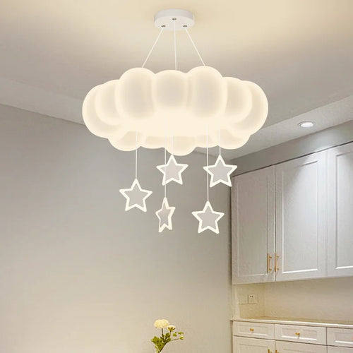 lustre moderne donuts minimaliste avec télécommande gradation - vue 3 sur 10