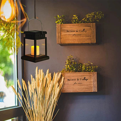 lampes solaires rétro pour jardin et cour décorative - vue 4 sur 6