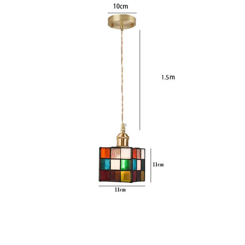 suspension en verre teinté style nordique pour éclairage industriel - vue 18 sur 18