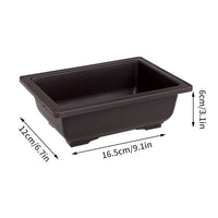 pots de fleurs rectangulaires imitation argile pour jardin extérieur