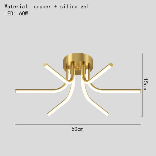 lustre led moderne minimaliste pour éclairage intérieur varié - vue 10 sur 12