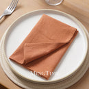 Serviette de table coton lavé doux style classique