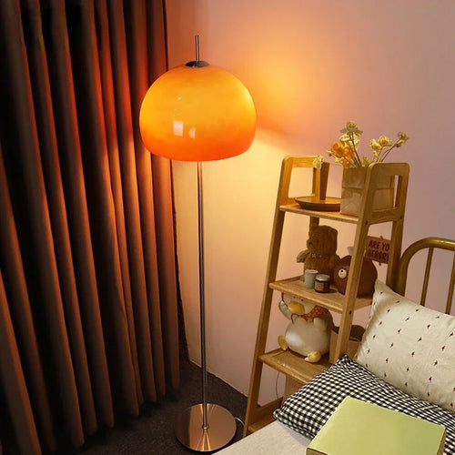 LED salon rétro lampe de Table en verre dégradé Orange Bauhaus champignon lampadaire salon chambre lampe d'ambiance - vue 3 sur 7