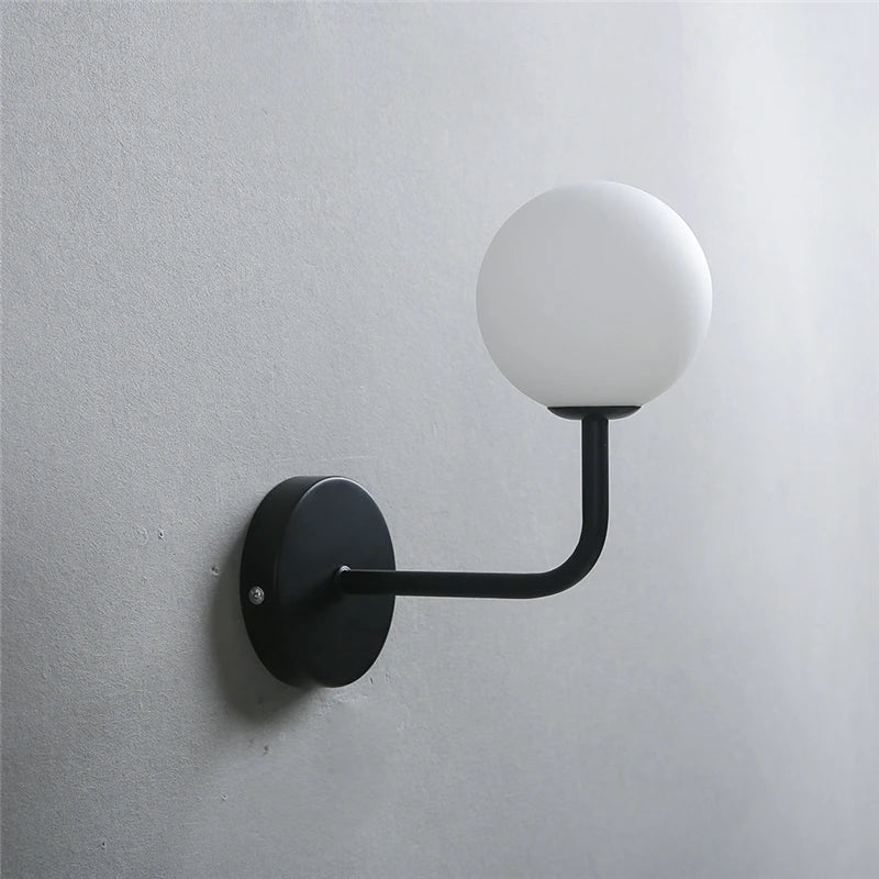 applique murale vintage en fer noir à led rétro - vue 5 sur 12