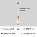 applique murale led design lune et planète pour décoration intérieure