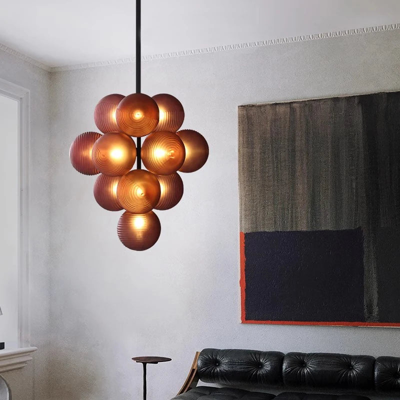 Lampadaire scandinave moderne en forme de raisin - vue 2 sur 18