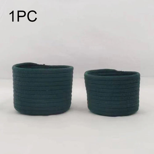 paniers de rangement en corde de coton pour jouets et objets divers - vue 12 sur 12