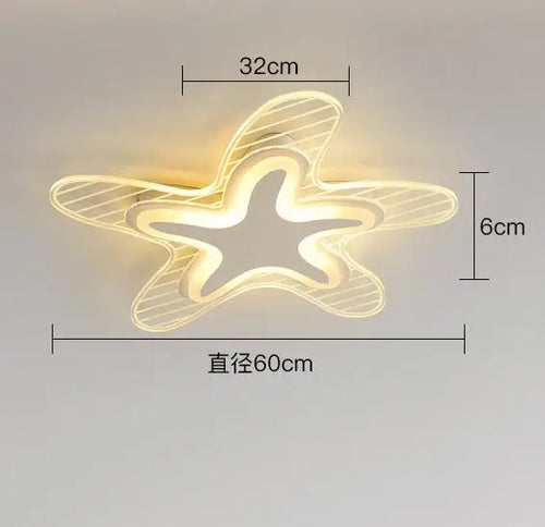 plafonnier étoile led pour décoration et éclairage intérieur - vue 8 sur 12