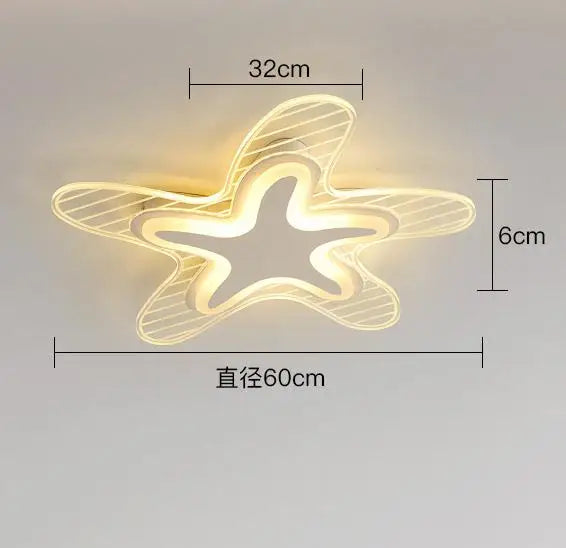 plafonnier étoile led pour décoration et éclairage intérieur - vue 7 sur 12