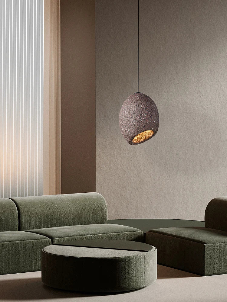 lustre led style wabi sabi nordique pour café et restaurant - vue 4 sur 10