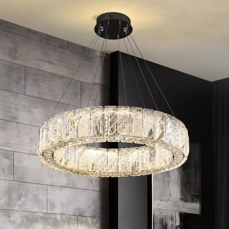 Lustre design cristal nordique pour salle à manger éclairage intérieur - vue 5 sur 9
