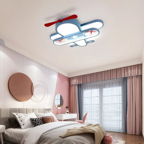 lustre avion pour chambre d'enfant décoration créative nordique - vue 5 sur 10