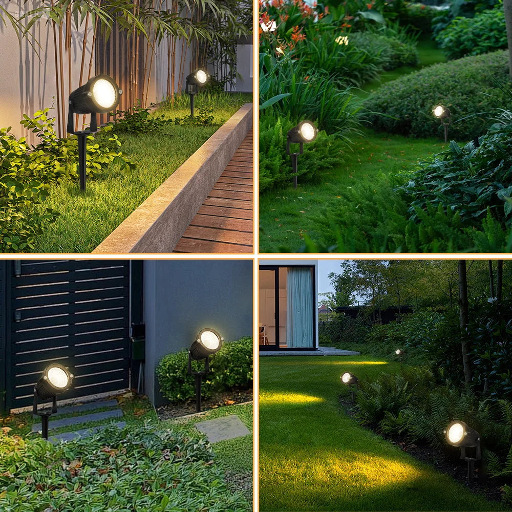lampes de jardin led étanches pour éclairage extérieur décoratif - vue 4 sur 7