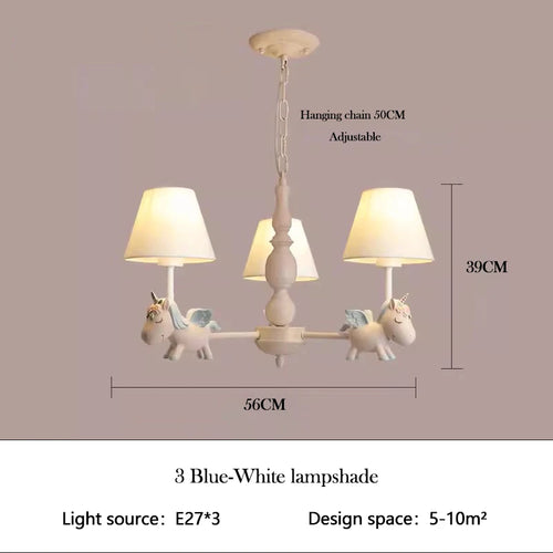 lustre enfant LED rotatif style nordique romantique et chaleureux - vue 14 sur 24