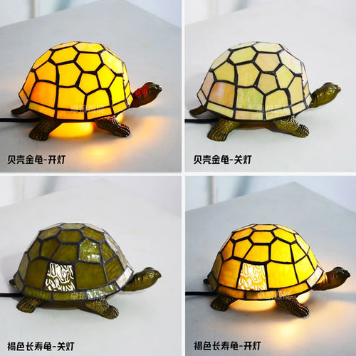 lampe de chevet tortue veilleuse led décorative pour enfant - vue 4 sur 8