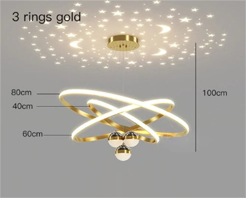 lustre led romantique projecteur de ciel étoilé avec télécommande - vue 12 sur 16