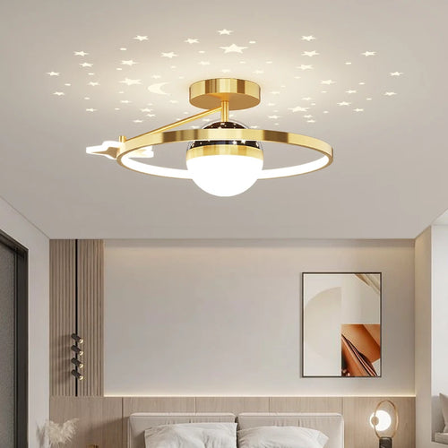 plafonnier moderne lumineux pour une ambiance chaleureuse intérieure - vue 4 sur 8