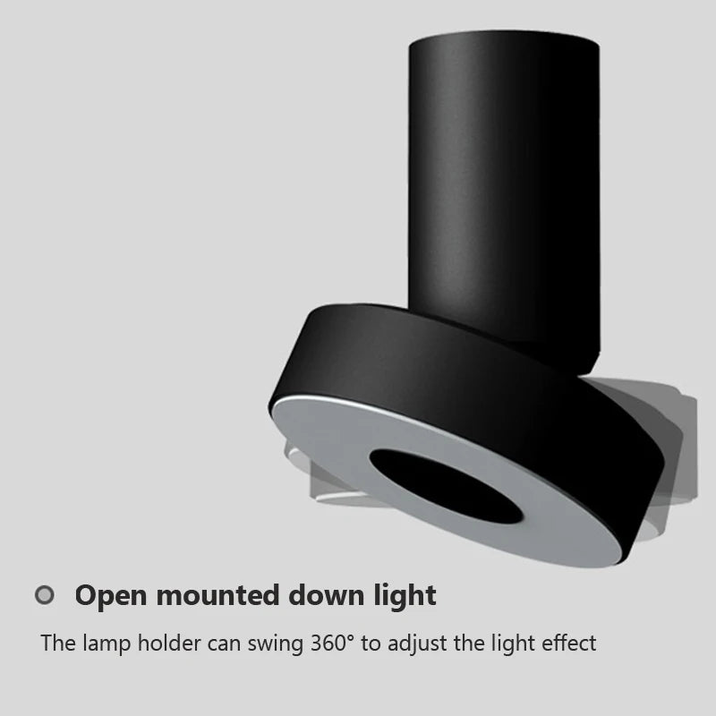 plafonnier moderne à leds pour diverses pièces projecteurs lumineux - vue 6 sur 8