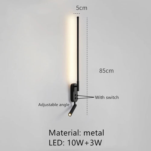 applique murale led minimaliste angle réglable 3000k - vue 15 sur 18