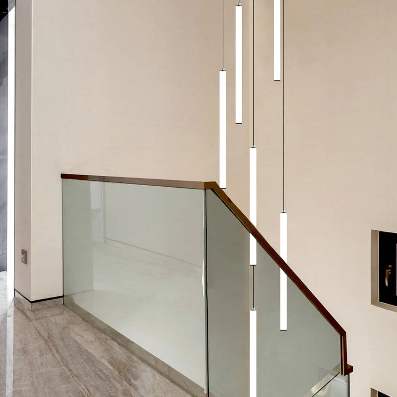 lustre moderne minimaliste de luxe pour duplex - vue 5 sur 15