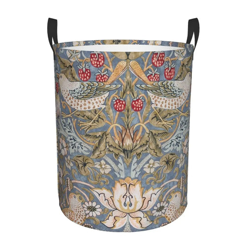 panier à linge pliable floral pour rangement jouets bébé - vue 18 sur 30