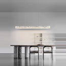 lustre en marbre acier inoxydable à led dimmable pour éclairage intérieur