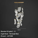 lustre en acrylique à led pour décoration intérieure élégante