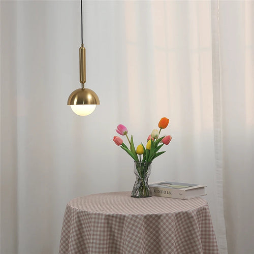 suspension en fer d'art moderne avec éclairage led - vue 5 sur 8