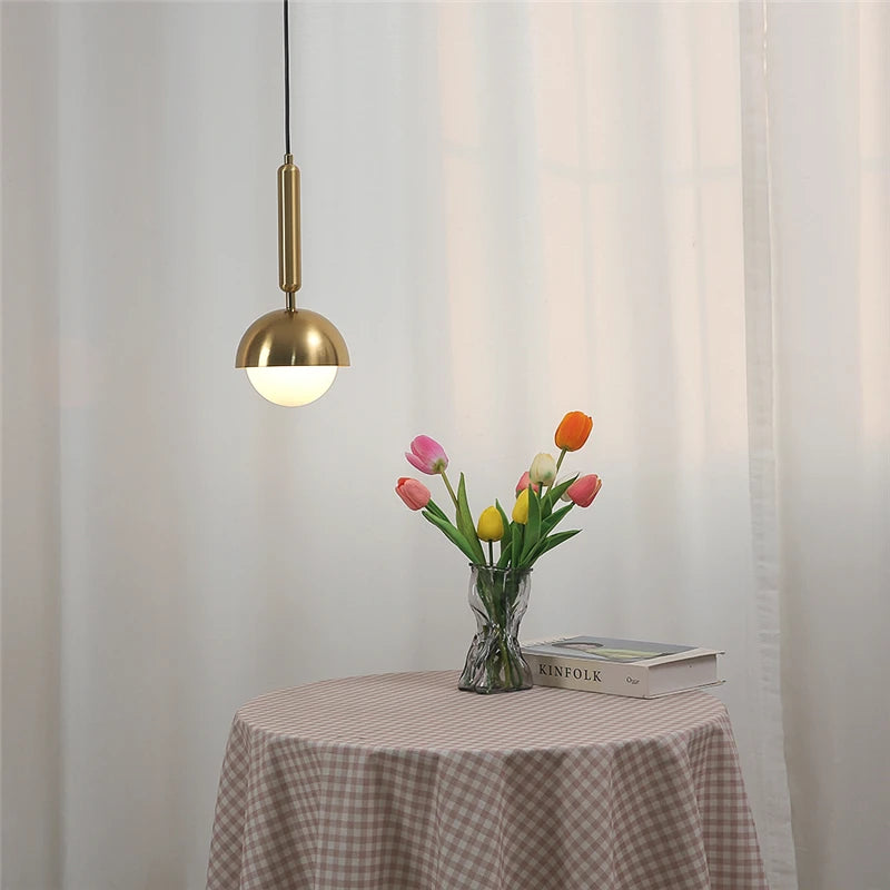 suspension en fer d'art moderne avec éclairage led - vue 4 sur 8