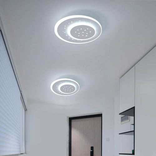 plafonnier led encastré acrylique créatif étoilé simple balcon - vue 4 sur 11