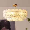 suspension moderne en cristal design pour intérieur élégant