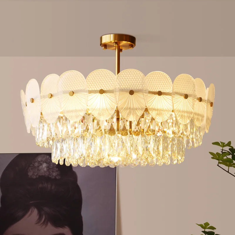 suspension moderne en cristal design pour intérieur élégant - vue 6 sur 9