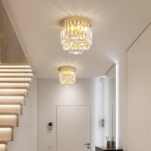 plafonnier en cristal style luxe pour éclairage créatif - vue 2 sur 7