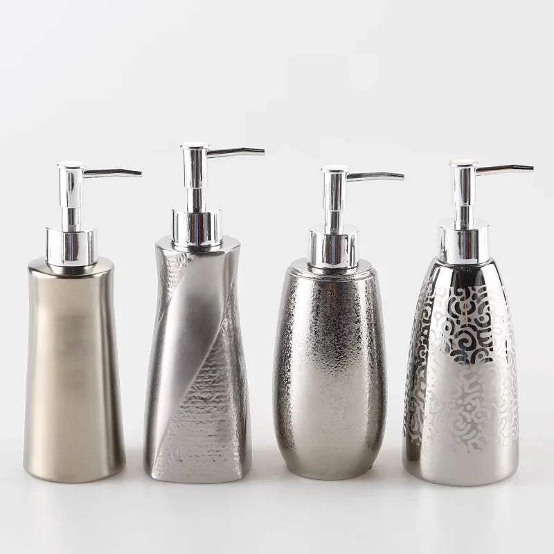 bouteille en céramique pour lotion et gel douche - vue 1 sur 12