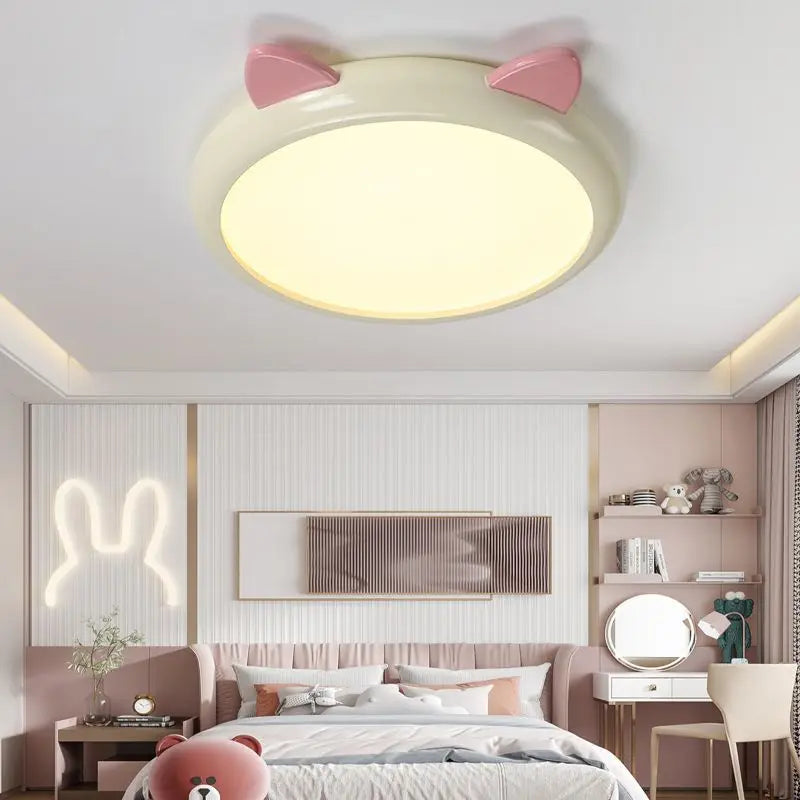 plafonnier mignon pour chambre d'enfant avec chat animal - vue 2 sur 8