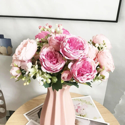 petit bouquet de fleurs artificielles pour décorations printanières et festives - vue 3 sur 34